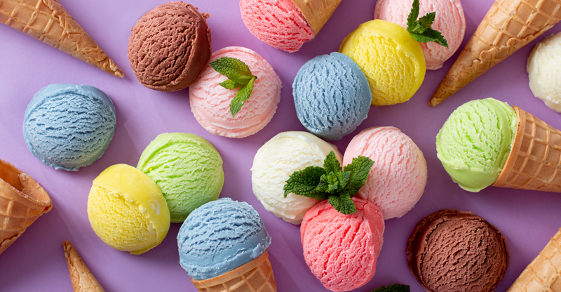 colorful-ice-cream-scoops-and-cones-on-purple_web